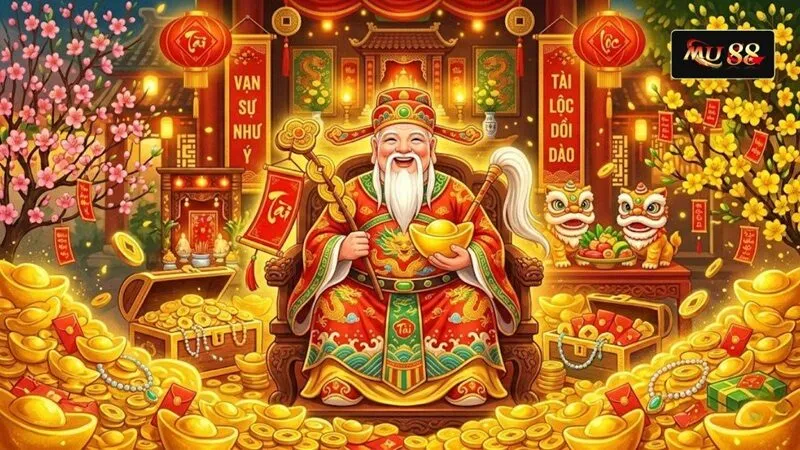 Thần Tài được đưa vào hình ảnh game mang đến sự giàu sang và hy vọng Thần Tài được đưa vào hình ảnh game mang đến sự giàu sang và hy vọng