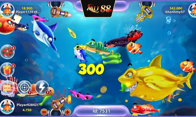 Giao diện 3D sống động của tựa game bắn cá đổi thưởng